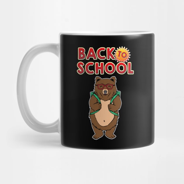 Cute Back To School Adorable Bear With Backpack by theperfectpresents